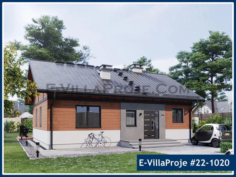 CKV-22-1020 100 m2 3+1 Tek Katlı Çelik Konstrüksiyon Villa Modeli