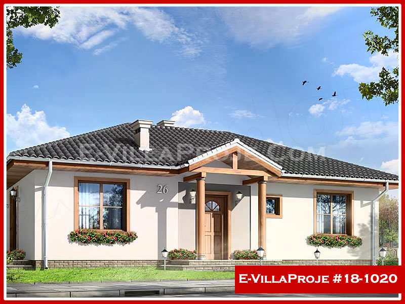 CKV-18-1020 102 m2 3+1 Tek Katlı Çelik Konstrüksiyon Villa Modeli