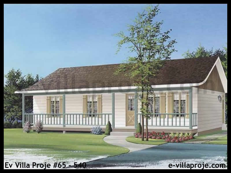CKV-65-540 102 m2 3+1 Tek Katlı Çelik Konstrüksiyon Villa Modeli