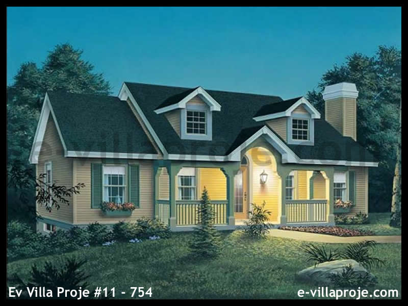 CKV-11-754 103 m2 3+1 Tek Katlı Çelik Konstrüksiyon Villa Modeli