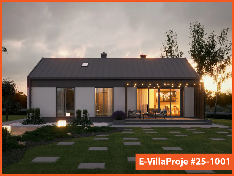 CKV-25-1001 103 m2 3+1 Tek Katlı Çelik Konstrüksiyon Villa Modeli