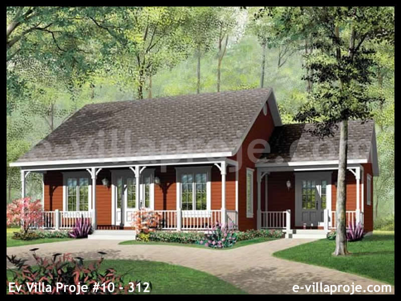 CKV-10-312 104 m2 3+1 Tek Katlı Çelik Konstrüksiyon Villa Modeli