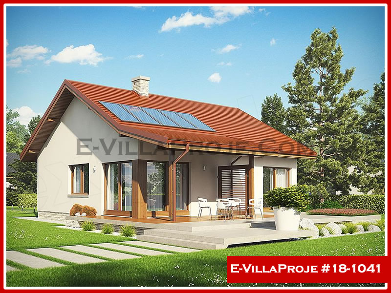 CKV-18-1041 106 m2 3+1 Tek Katlı Çelik Konstrüksiyon Villa Modeli