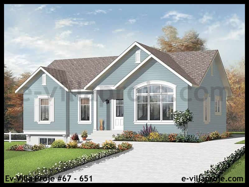CKV-67-651 107 m2 3+1 Tek Katlı Çelik Konstrüksiyon Villa Modeli
