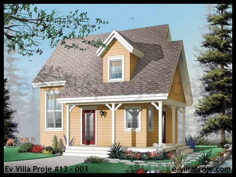 CKV-13-003 108 m2 3+1 2 Katlı (Dubleks) Çelik Konstrüksiyon Villa Modeli