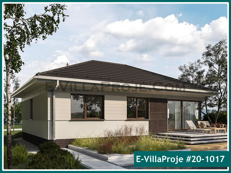 CKV-20-1017 108 m2 3+1 Tek Katlı Çelik Konstrüksiyon Villa Modeli