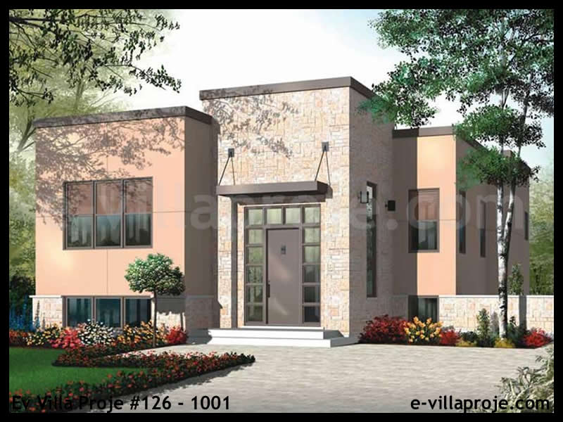 CKV-126-1001 109 m2 3+1 Tek Katlı Çelik Konstrüksiyon Villa Modeli