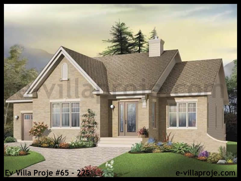 CKV-65-225 112 m2 3+1 Tek Katlı Çelik Konstrüksiyon Villa Modeli