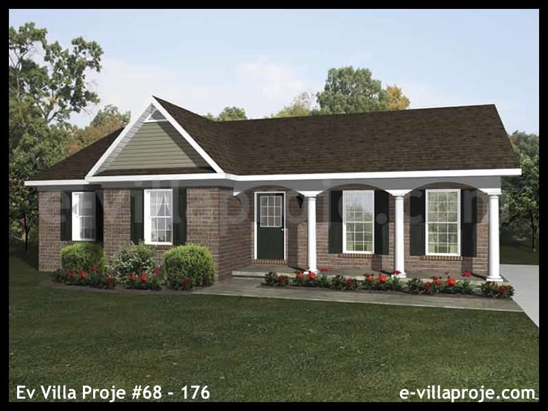 CKV-68-176 112 m2 3+1 Tek Katlı Çelik Konstrüksiyon Villa Modeli