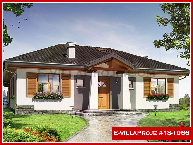 CKV-18-1066 116 m2 3+1 Tek Katlı Çelik Konstrüksiyon Villa Modeli