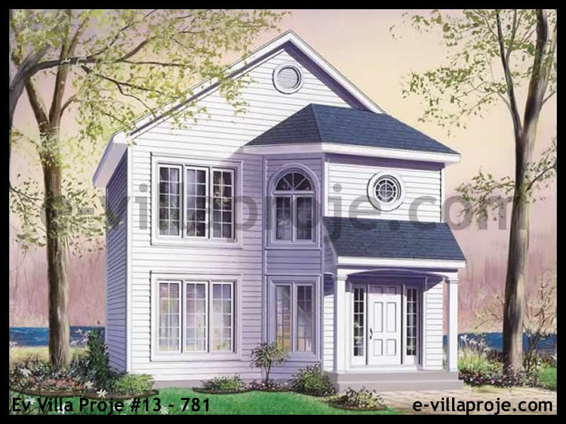 CKV-13-781 117 m2 3+1 2 Katlı (Dubleks) Çelik Konstrüksiyon Villa Modeli