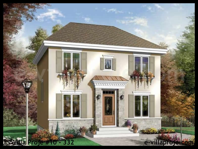CKV-10-332 123 m2 3+1 2 Katlı (Dubleks) Çelik Konstrüksiyon Villa Modeli