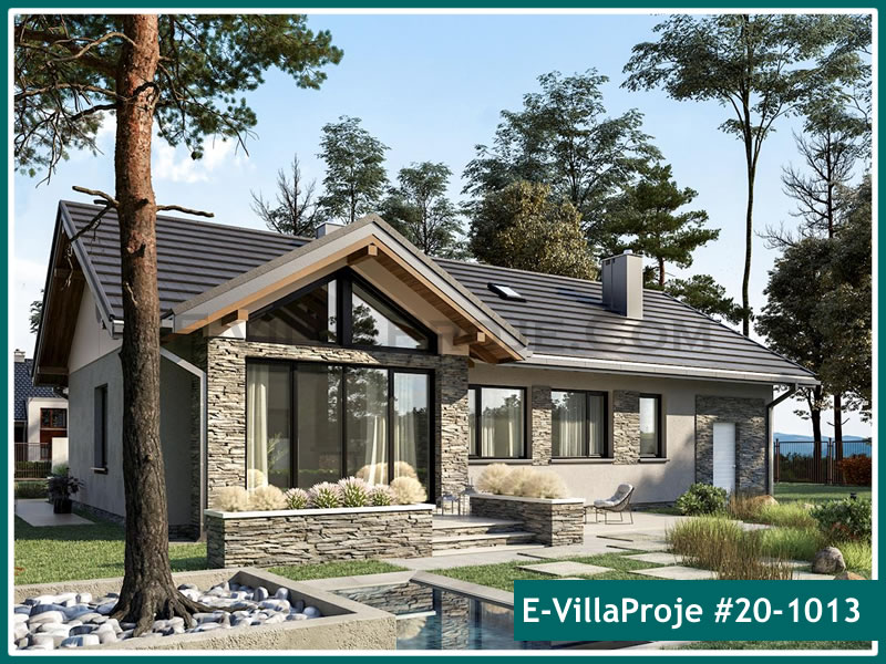 CKV-20-1013 123 m2 3+1 Tek Katlı Çelik Konstrüksiyon Villa Modeli