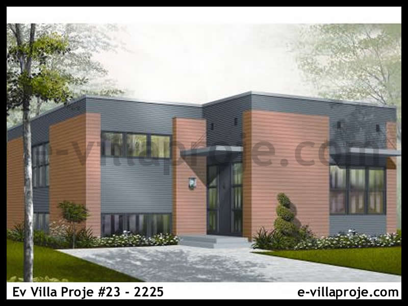 CKV-23-2225 124 m2 3+1 Tek Katlı Çelik Konstrüksiyon Villa Modeli