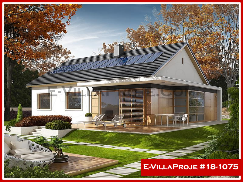 CKV-18-1075 127 m2 3+1 Tek Katlı Çelik Konstrüksiyon Villa Modeli
