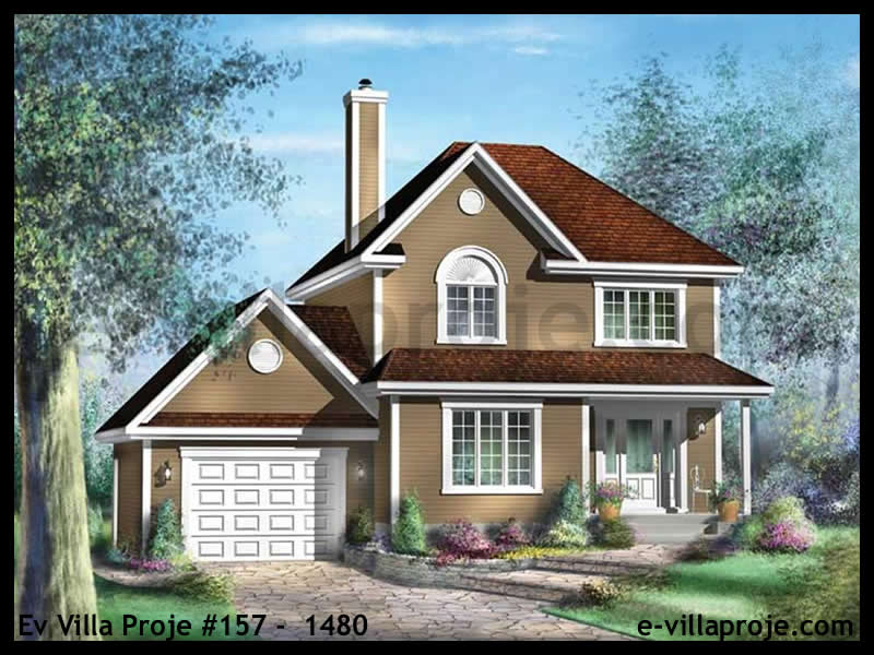 CKV-157-1480 128 m2 3+1 2 Katlı (Dubleks) Çelik Konstrüksiyon Villa Modeli