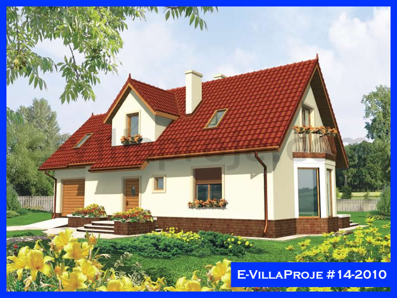 129 m² 2 Katlı (Dubleks) 3+1 Özel Tasarım  Proje Çelik Konstrüksiyon Villa (Ev Villa Proje #14 - 2010) Cephe Görünümü ve Kat Planı