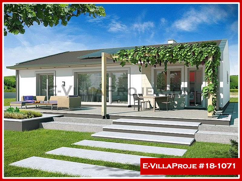 CKV-18-1071 129 m2 3+1 Tek Katlı Çelik Konstrüksiyon Villa Modeli