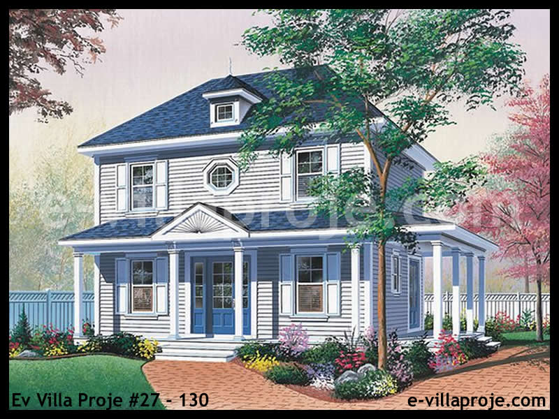 CKV-27-130 130 m2 3+1 2 Katlı (Dubleks) Çelik Konstrüksiyon Villa Modeli
