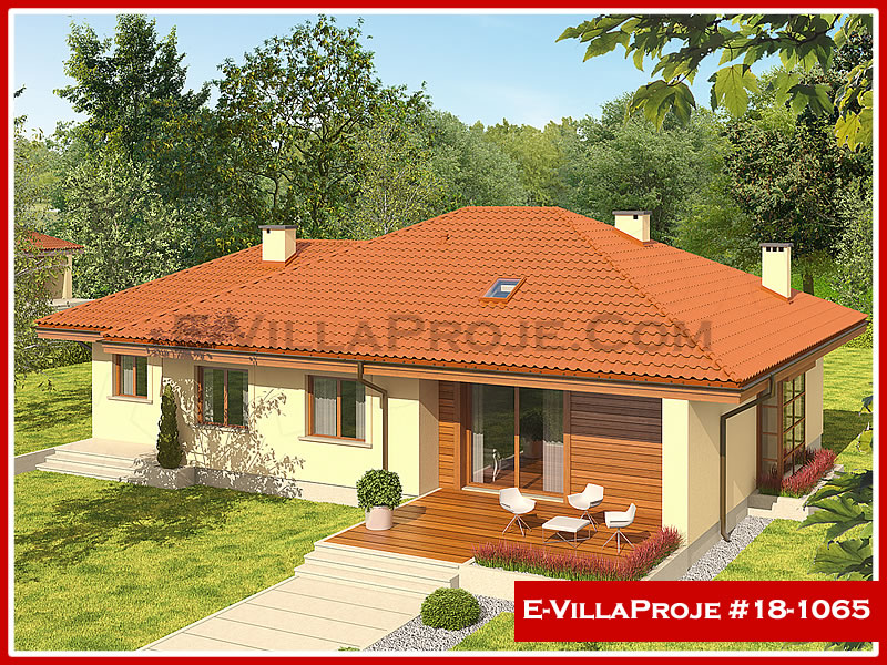 CKV-18-1065 133 m2 3+1 Tek Katlı Çelik Konstrüksiyon Villa Modeli