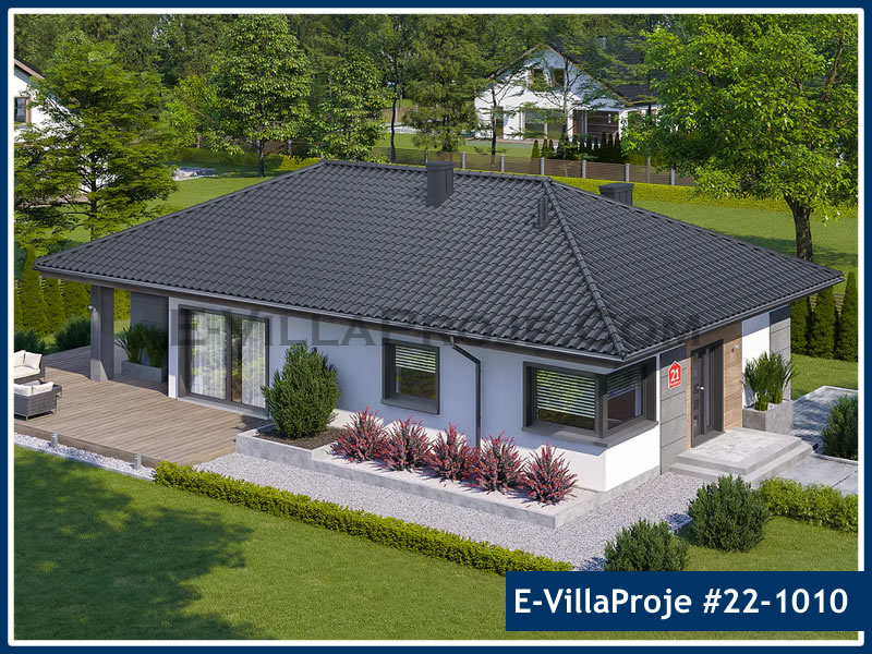 CKV-22-1010 135 m2 3+1 Tek Katlı Çelik Konstrüksiyon Villa Modeli