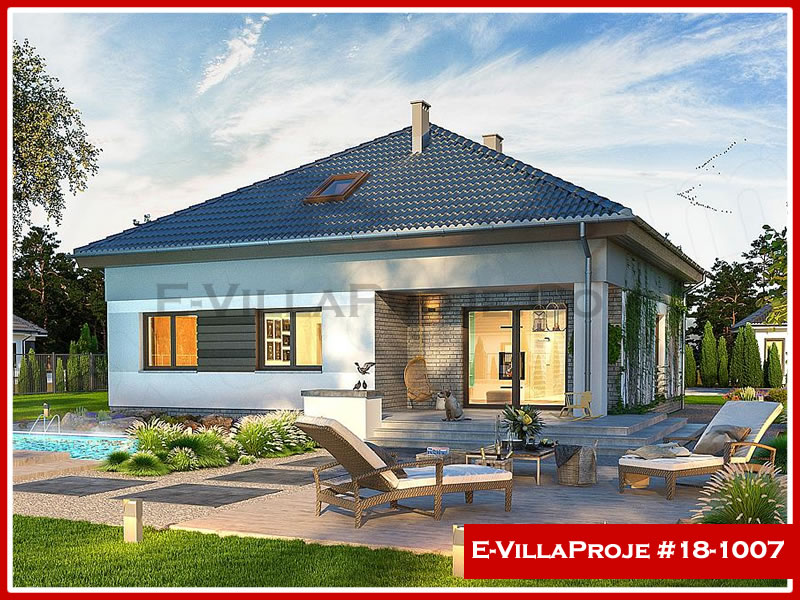 CKV-18-1007 135 m2 3+1 Tek Katlı Çelik Konstrüksiyon Villa Modeli
