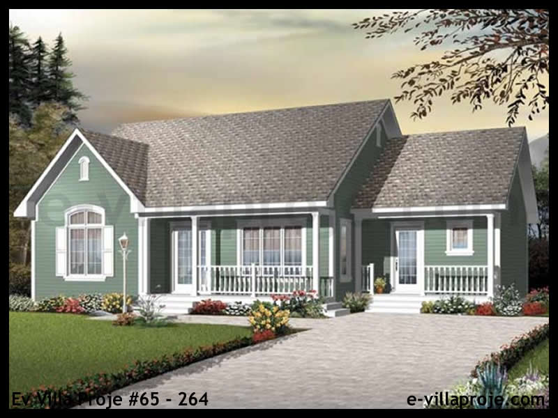 CKV-65-264 135 m2 3+1 Tek Katlı Çelik Konstrüksiyon Villa Modeli