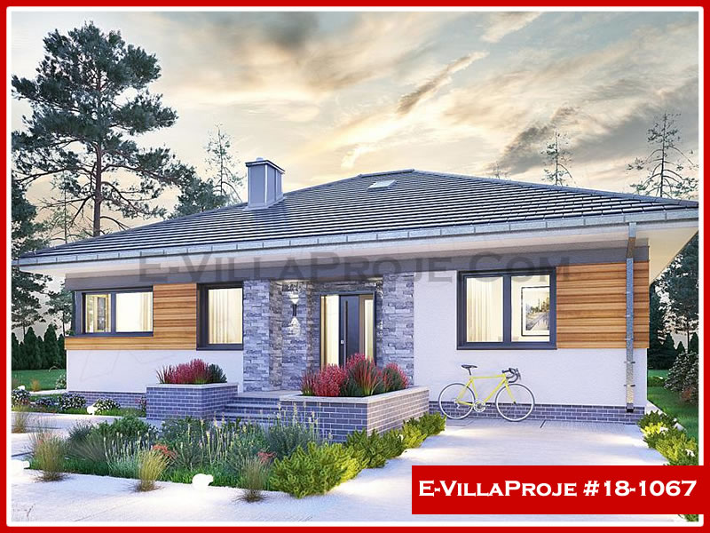 CKV-18-1067 137 m2 3+1 Tek Katlı Çelik Konstrüksiyon Villa Modeli