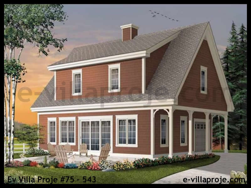 CKV-75-543 139 m2 3+1 2 Katlı (Dubleks) Çelik Konstrüksiyon Villa Modeli
