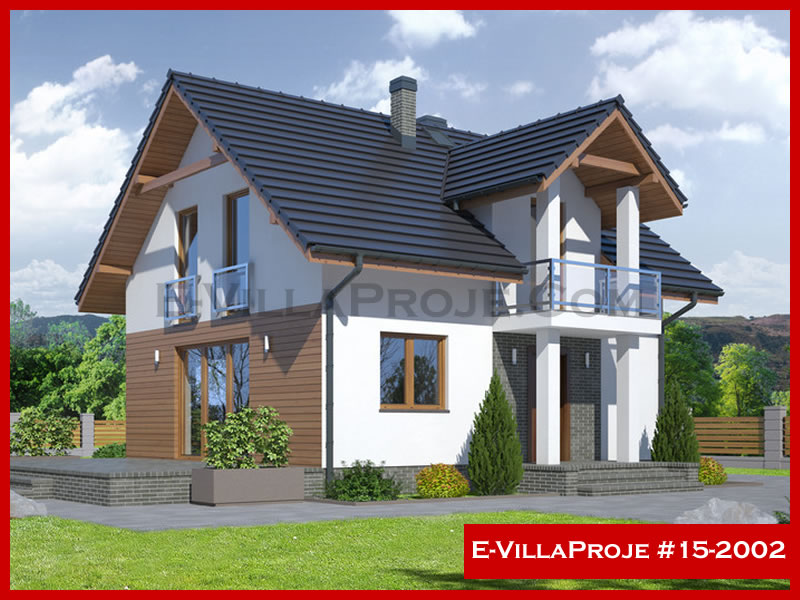 CKV-15-2002 139 m2 3+1 2 Katlı (Dubleks) Çelik Konstrüksiyon Villa Modeli