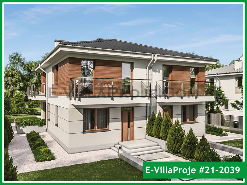 CKV-21-2039 143 m2 4+1 2 Katlı (Dubleks) Çelik Konstrüksiyon Villa Modeli