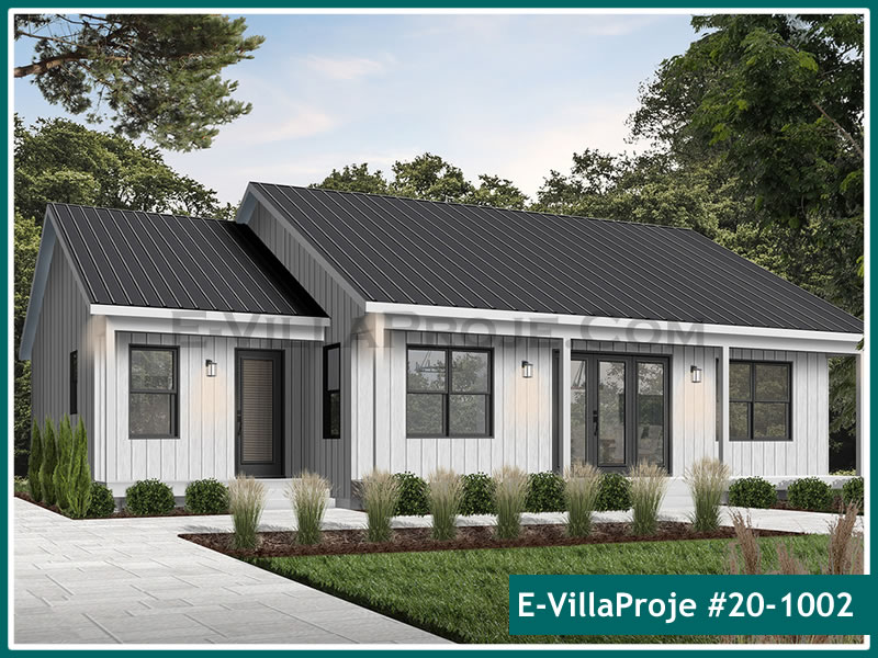 CKV-20-1002 145 m2 4+1 Tek Katlı Çelik Konstrüksiyon Villa Modeli