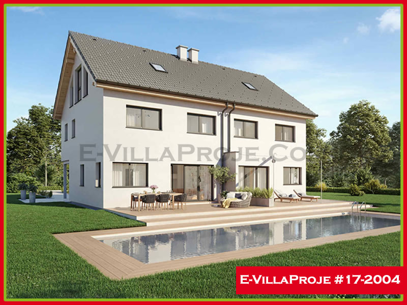 CKV-17-2004 147 m2 4+1 2 Katlı (Dubleks) Çelik Konstrüksiyon Villa Modeli