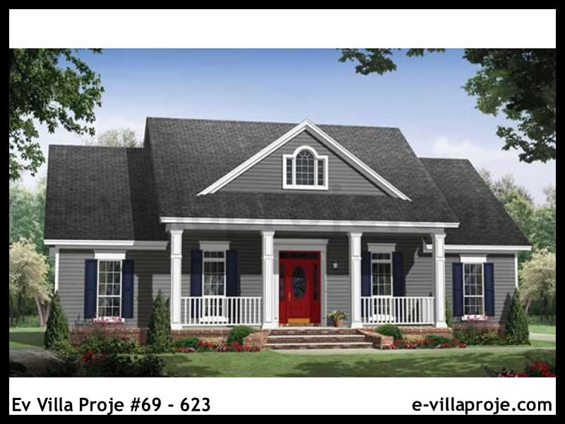 CKV-69-623 148 m2 4+1 Tek Katlı Çelik Konstrüksiyon Villa Modeli