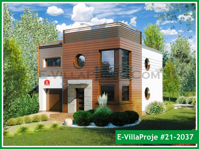 CKV-21-2037 150 m2 4+1 2 Katlı (Dubleks) Çelik Konstrüksiyon Villa Modeli