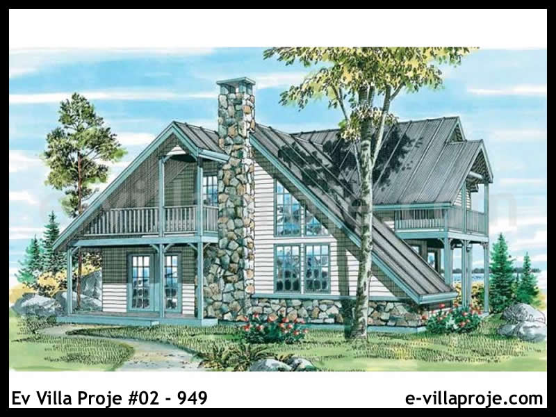 CKV-02-949 151 m2 4+1 2 Katlı (Dubleks) Çelik Konstrüksiyon Villa Modeli