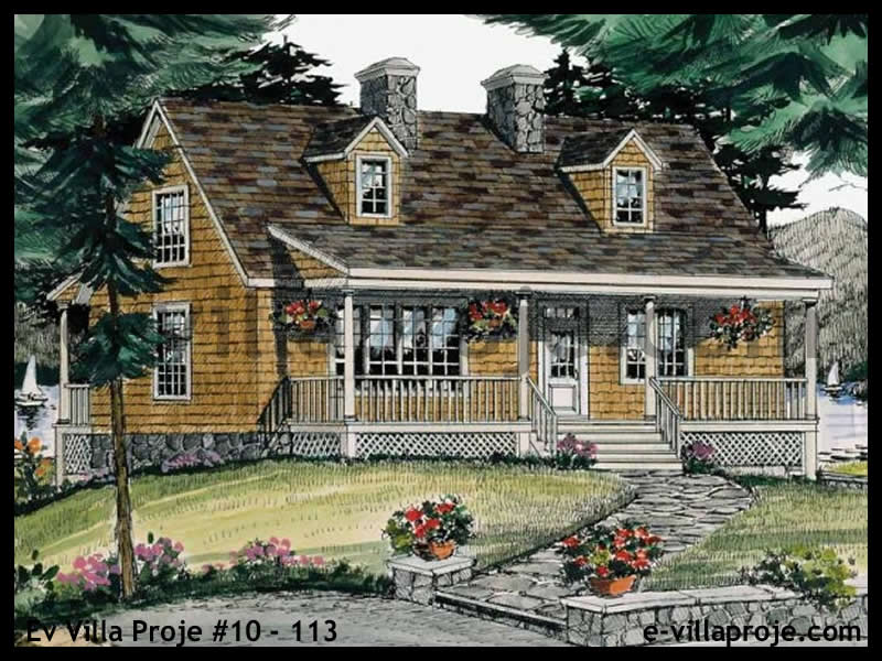 CKV-10-113 152 m2 4+1 2 Katlı (Dubleks) Çelik Konstrüksiyon Villa Modeli