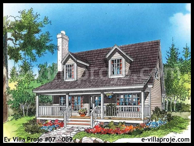 CKV-07-009 152 m2 4+1 2 Katlı (Dubleks) Çelik Konstrüksiyon Villa Modeli