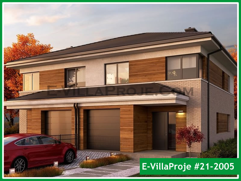 CKV-21-2005 153 m2 4+1 2 Katlı (Dubleks) Çelik Konstrüksiyon Villa Modeli