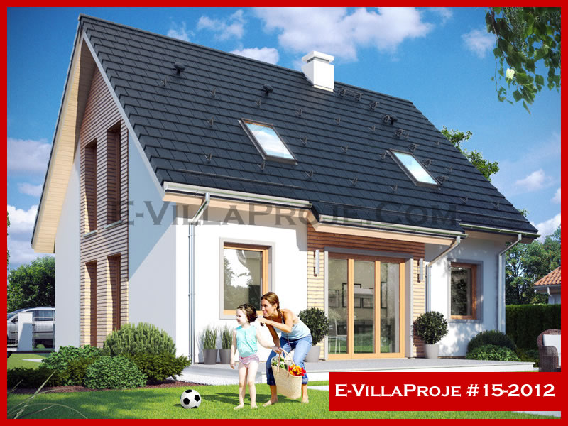 CKV-15-2012 154 m2 4+1 2 Katlı (Dubleks) Çelik Konstrüksiyon Villa Modeli