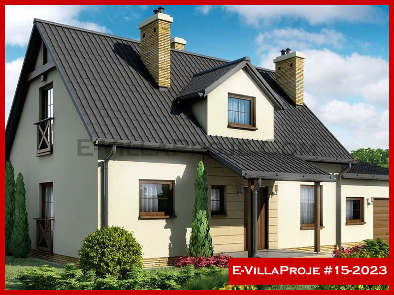 CKV-15-2023 155 m2 4+1 2 Katlı (Dubleks) Çelik Konstrüksiyon Villa Modeli