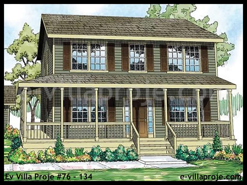 CKV-76-134 156 m2 4+1 2 Katlı (Dubleks) Çelik Konstrüksiyon Villa Modeli