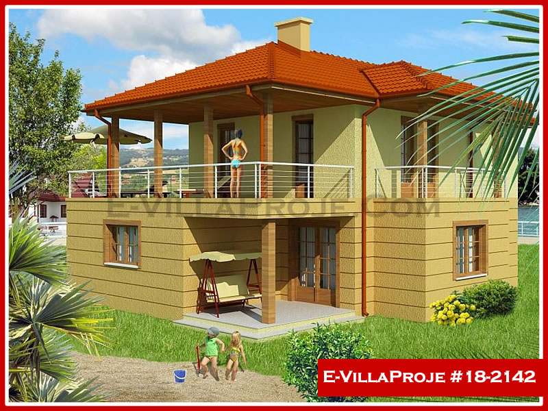 CKV-18-2142 156 m2 4+1 2 Katlı (Dubleks) Çelik Konstrüksiyon Villa Modeli