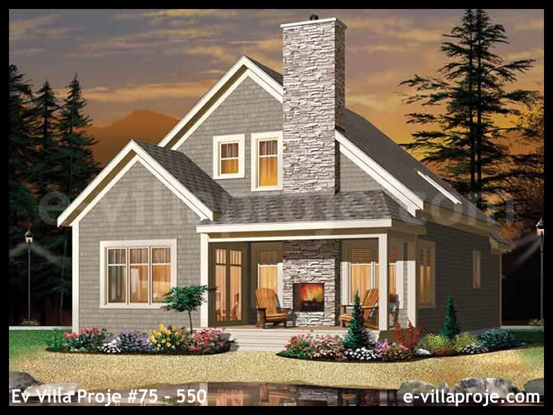 CKV-75-550 157 m2 4+1 2 Katlı (Dubleks) Çelik Konstrüksiyon Villa Modeli