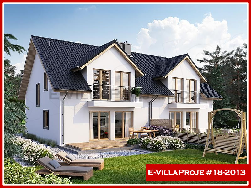 CKV-18-2013 157 m2 4+1 2 Katlı (Dubleks) Çelik Konstrüksiyon Villa Modeli