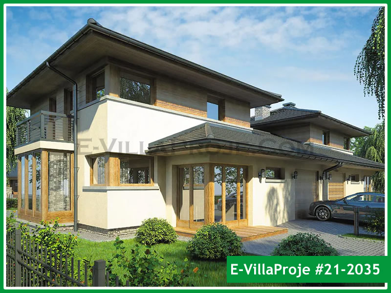CKV-21-2035 158 m2 4+1 2 Katlı (Dubleks) Çelik Konstrüksiyon Villa Modeli