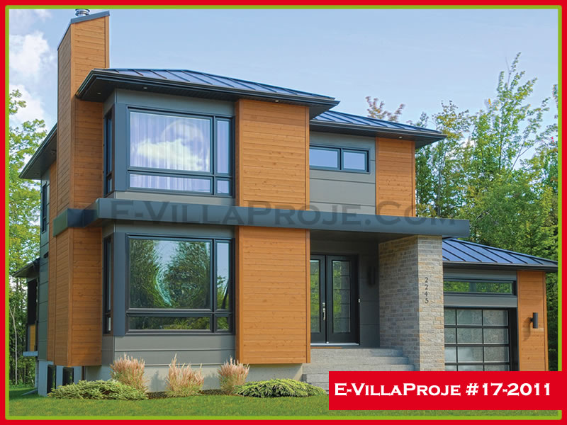 CKV-17-2011 159 m2 4+1 2 Katlı (Dubleks) Çelik Konstrüksiyon Villa Modeli