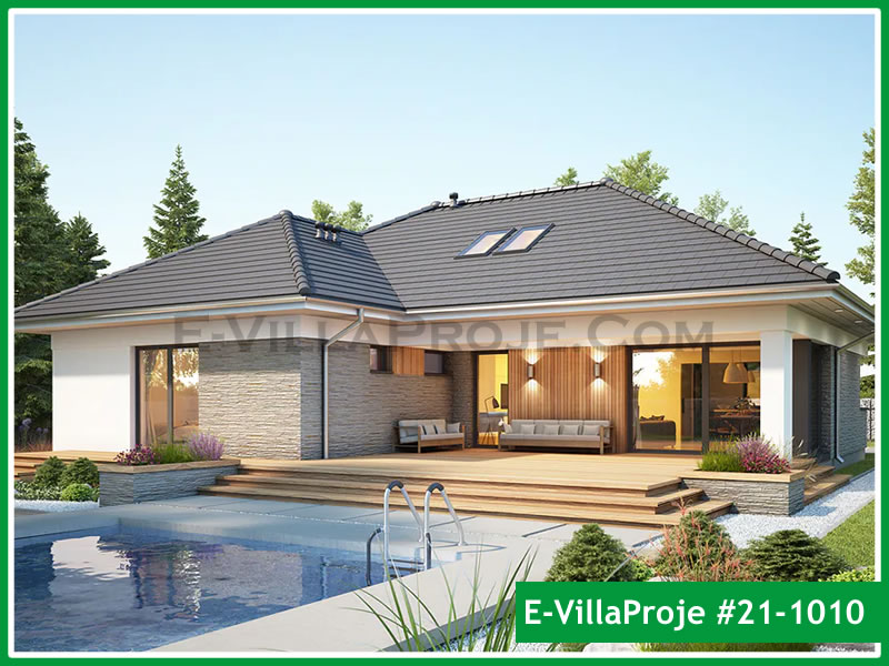 CKV-21-1010 159 m2 4+1 Tek Katlı Çelik Konstrüksiyon Villa Modeli