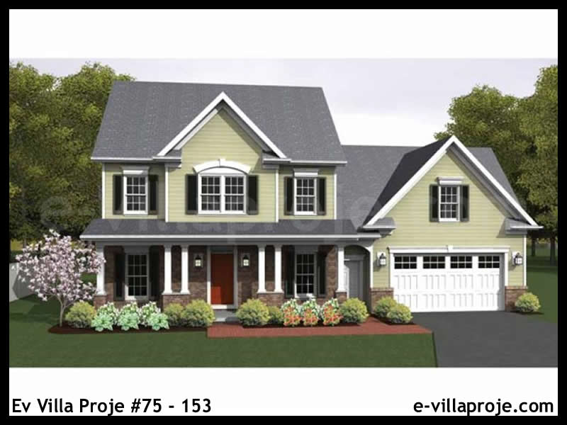 CKV-75-153 160 m2 4+1 2 Katlı (Dubleks) Çelik Konstrüksiyon Villa Modeli