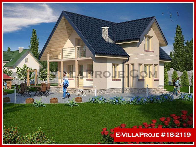CKV-18-2119 160 m2 4+1 2 Katlı (Dubleks) Çelik Konstrüksiyon Villa Modeli